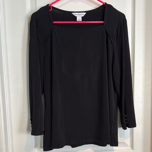 Liz Claiborne button sleeve detailed blouse